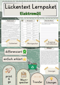 Elektromüll Lückentext mit Wortspeicher und Transferaufgabe + Lösungen einfach erklärt
